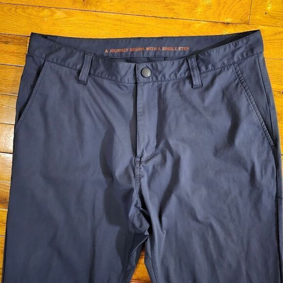 Rhone Commuter Pants Mens 33 Navy Blue Straight Stretch Flex Knit - Picture 4 of 12